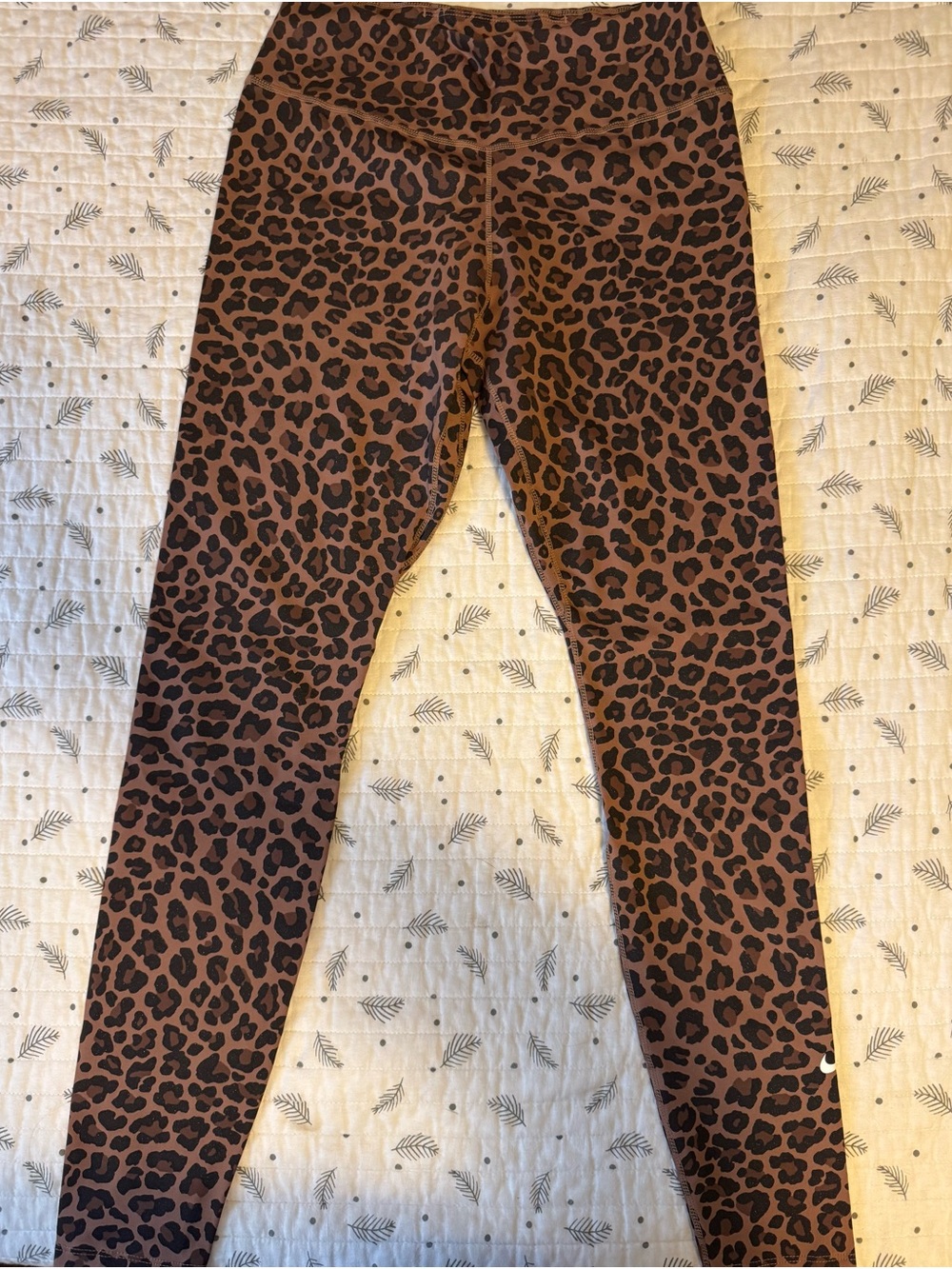 Nike Brown and Black Leopard Print Leggings